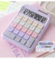 Calculadora de doble alimentación para uso financiero y de oficina, de estilo de diosa de alta apariencia, calculadora científica de color, linda, para estudiantes universitarios - Una pieza - Ver 1