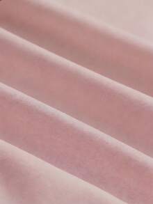 Franclia Gaun Tanpa Lengan Warna Aprikot dengan Kerah Bulat, Trim Hitam, Minimalis, Serbaguna, Leher Bulat, dan Sabuk, Cocok untuk Musim Semi/Panas - Baby Pink - View 4