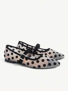 CUCCOO CHICEST Women's Shoes Spring And Summer New Big Wave Points, Buckle Design, Low Vamp Square Toe, Comfortable And Simple Holiday Women's Flats, Essential For Commuting, Casual And Versatile, Party Afternoon Tea Holiday Gifts - apricot wave - View 7