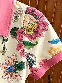 Resyla 女款夏季戶外休閒運動 Polo T恤，適合度假約會、學生、教師節 - 彩色 - 查看 3
