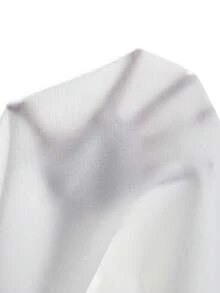 VENTUSAIL 男士純色長袖單排扣襯衫與長褲休閒套裝 - 白色 - 查看 5