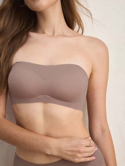 Ocili 女款純色無縫抹胸式內衣