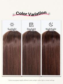 ALL READY WIG 分層修剪絲滑直髮蕾絲假髮，附輕盈空氣瀏海，100% 真 Remy 人髮，4X4 預剪蕾絲，穿戴即走免膠水假髮，蕾絲修飾層次與法式瀏海，180% 密度，Three-Go 初學者友善女性真人髮假髮 - S4 - 查看 10