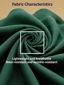 BrightlyHer 大码女式纯色露肩褶皱休闲派对连衣裙 - 墨綠色 - 查看 8