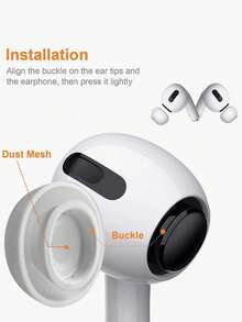 Teckwe 6件組矽膠耳塞套，適用於AirPods Pro，無線藍牙耳機防噪耳塞 - 查看 4