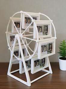 Zazumi Retro Rotating Ferris Wheel Picture Frame -8 4-Inch Picture Frame - Exquisite Living Room, Bedroom, Desk Decoration - Perfect Valentine's Day, Birthday, Christmas Gift (Frame Material ABS Plastic) - multicolor - View 11