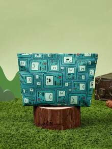 ADVENTURE TIME X Joivida 1pc,Corduroy Cosmetic Bag, Versatile For Multiple Occasions, Extra-Large Capacity, Ultra-Lightweight And Portable, , Easy To Match And Practical - Cartoon-4 - View 6
