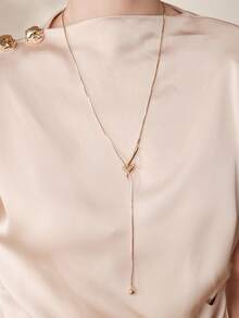 MOTF PREMIUM Collar largo ajustable extraíble en oro rosa - Oro rosa - Ver 4