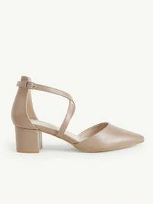 CUCCOO CHICEST Women's High-Heeled Shoes Pointed Khaki Gentle Commuting Style - Light khaki - View 3