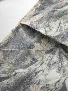 Manfinity Roughcore 男款迷彩刺繡長褲，街頭風百搭時尚長褲 - 卡其色 - 查看 5