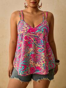 Travachic Plus Size Summer Casual Tank Top - Multicolor - View 5