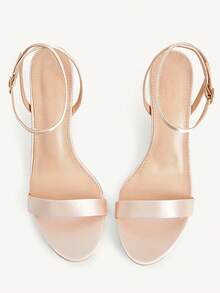 CUCCOO CHICEST Women Shoes Spring And Summer New Stilettos Splicing Design Pointed Tip Thin Heel High Heel Gentle Elegant Simple Versatile Leather Women Sandals - Simulated silk apricot - View 2
