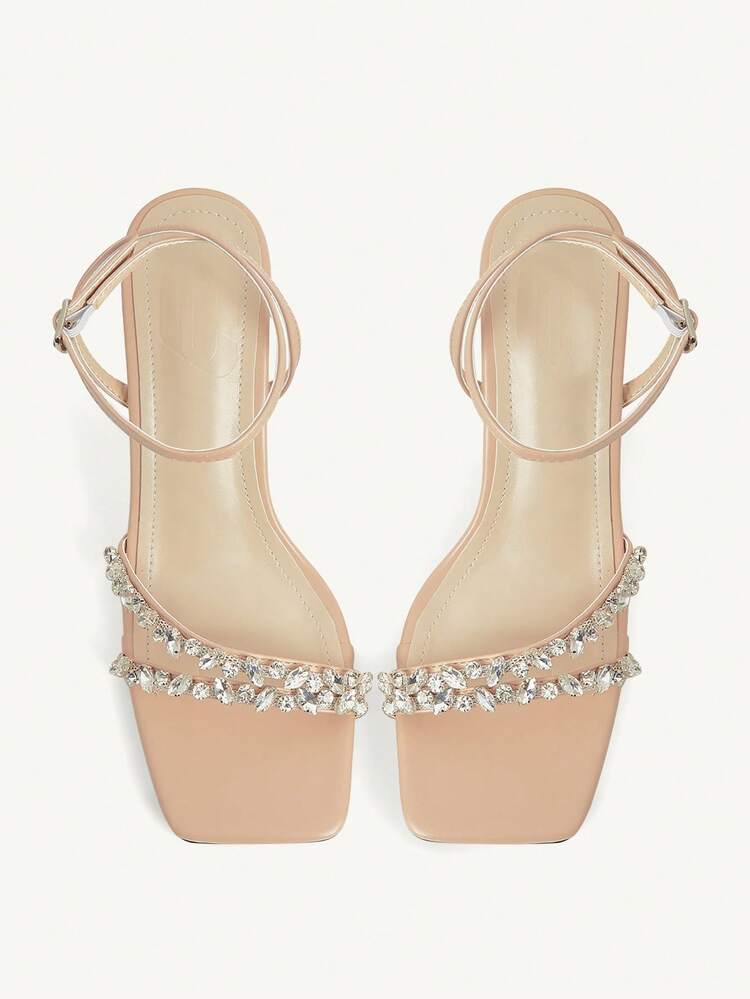 CUCCOO CHICEST Women's Stiletto Sandals, Elegant And Casual, Suitable For Office Commuting, Dating, Parties, Christmas Elegant Shoes, Wedding Shoes - Apricot, - View 7