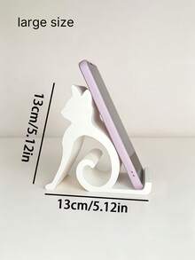 Cat-Themed Phone Holder Suitable For All Smartphones And Tablets; Perfect For Use In Bed, At The Office, Or In The Car. Features A Cute Kitten Design, Enables Hands-Free Video Calls, And Is A Must-Have For Pet Lovers-A Fun, Cat-Shaped Phone Stand. - Multicolor - View 13