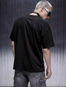 IRON GLYPH Camiseta de calle para hombre con bordado degradado - Negro - Ver 7