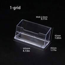 Plastic Business Card Holders, Transparent Business Card Display Racks, Business Card Cabinets, Sticky Note Cabinets, Office Desk Accessories, Office Supplies, Office Decorations. - transparent - View 8