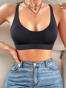 Moonlight&Mama Women's High-Cost-Performance High-Quality Wireless Comfortable Detachable Nursing Maternity Back-Support Bra, 1pc - Black - View 3