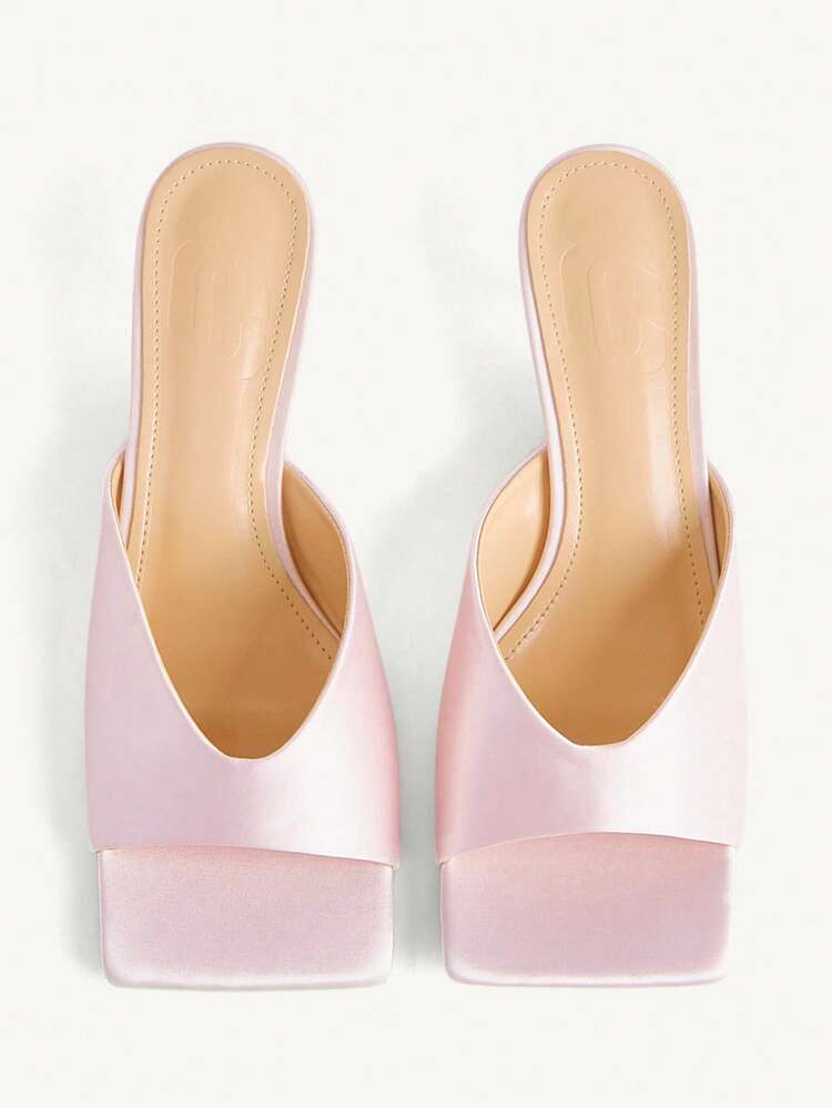 CUCCOO CHICEST Zapatos de tacón alto con punta abierta, zapatos para volver a la escuela, zapatos universitarios, zapatos de primavera, vacaciones de primavera, Pascua, Navidad - Polvo - Añade 2