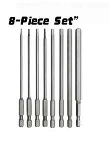 Extended Magnetic Inner Hex Screwdriver Bits H1.5-H12, Durable Long Hexagon Driver Bits Compatible With Electric Drill & Impact Tools For Repair Work - A - View 9