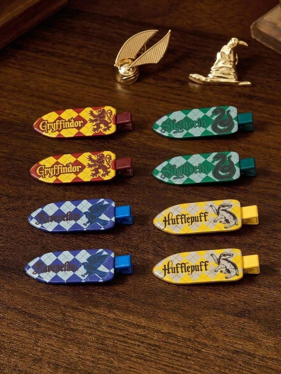 HARRY POTTER X Joivida 4件/8件髮夾(紅色髮夾 + 綠色髮夾 + 黃色髮夾 + 藍色髮夾) - 彩色 - 查看 1