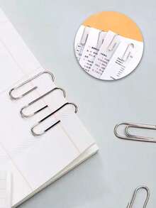 Paper Clips, Loose Bookmarks, Plastic Packaging, Colored Paper Clips, Adhesive Packaging, Return Needles, Office Supplies - Multicolor - View 3
