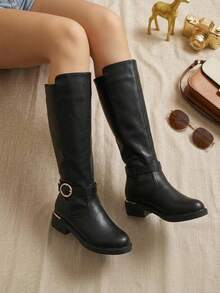 LONG BOOT - NEGRO - View 2