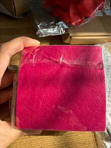 40片装毛毡布，颜色混杂，硬质毛毡布，尺寸为11.8 x 7.9英寸（20 x 30厘米），适用于DIY缝纫工艺、拼布、学校项目、装饰等，厚度为1毫米，方形毛毡布工艺材料。 - 彩色 - 查看 3