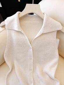 Franclia Women's All-Match Knitted Turtleneck Casual Versatile Commuting Knit Top - Beige - View 6