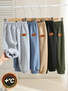 SHEIN 5件組 5Young Boy 寬鬆運動長褲，百搭休閒褲，適合春、秋、冬，適用於學校、居家、外出，多件裝 - 彩色 - 查看 8