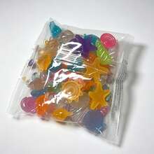 10/50/100 pièces Pierres de décoration d'aquarium lumineuses, rochers ornementaux en forme de vie marine mignons et brillants, décorations de réservoir de poissons colorées styles aléatoires, convient pour le réservoir de poissons, le jardin, l'étang, les loisirs créatifs - A - Voir 8