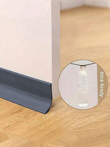 36mm X 2M Under Door Draft Stopper – Self-Adhesive Soundproof & Waterproof Seal Strip, Weatherproof Gap Blocker For Wooden, Glass & Front Doors – Reduce Noise, Keep Cold Air Out, Save Energy - Multicolor 2m - View 3