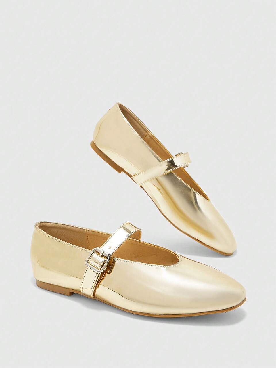 CUCCOO BIZCHIC Women's Fashion Commuter Versatile Casual Mary Jane Flat Shoes For Christmas Spring Shoes