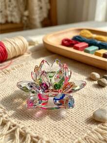 蓮花造型桌上裝飾品，適合居家裝飾、家居飾品、臥室使用 - 荷花 - 查看 2