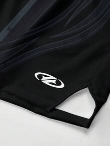 Gym Rark Men's Casual Drawstring Waist Colorblock Pocket Sports Shorts - Multicolor - View 3