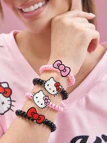 HELLO KITTY AND FRIENDS | SHEIN 連體髮圈套組 - 彩色 - 查看 4