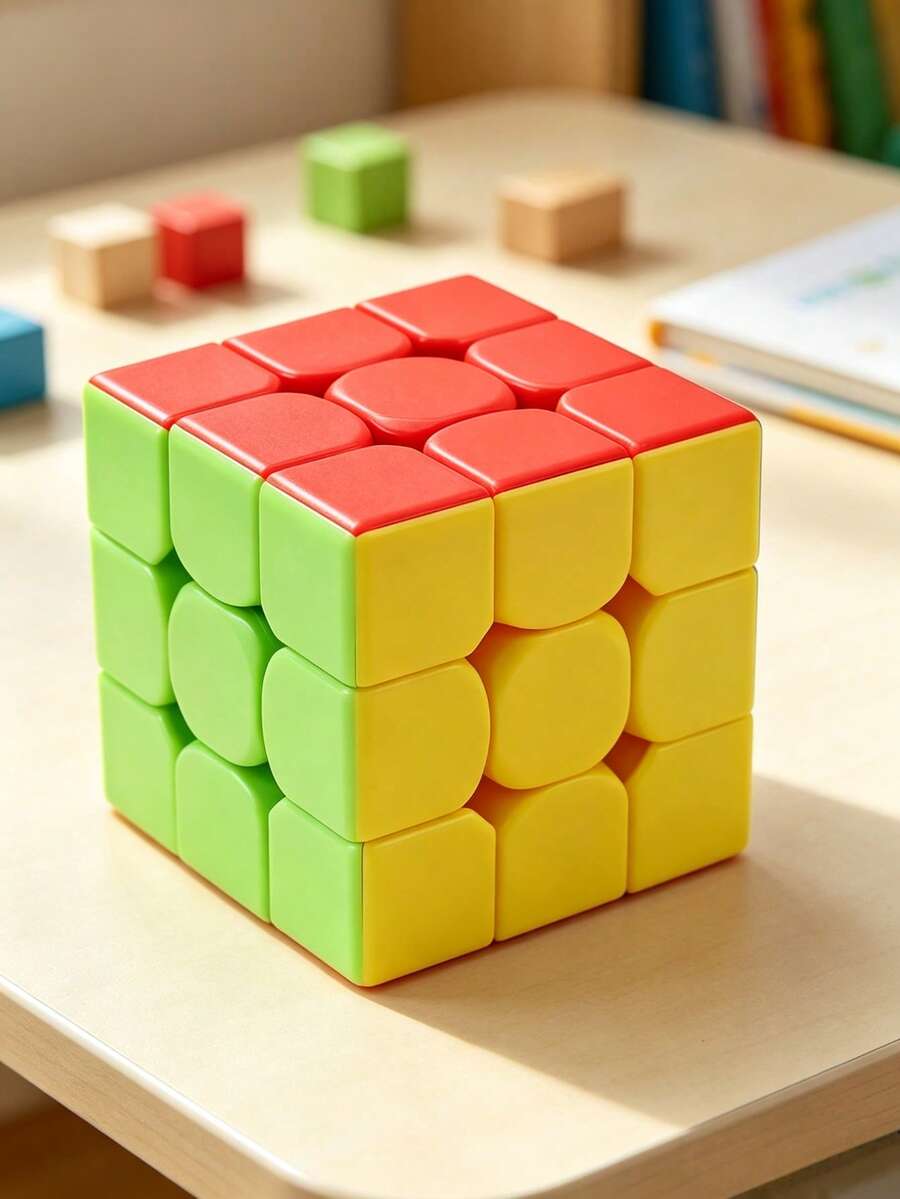 MINKOJA 1 Piece 3x3 Magic Cube, Children's Educational Toy, Entry-Level For Competition, Beginners, Kids And Students Gift - Multicolor - View 1