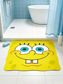 SpongeBob SquarePants | SHEIN 1件特殊造型LOGO裝飾地毯 - 簡約款 - 查看 3