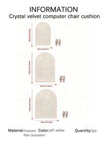 1 Nuevo cojín de silla de ordenador de terciopelo de cristal con patrón de rayas simple, súper suave y diseño minimalista perfecto para dormitorio o sillas de estudio, absorbente de agua, resistente a las manchas y duradero, ideal para la decoración del hogar - A - Ver 10