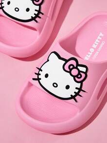 HELLO KITTY AND FRIENDS | SHEIN 可愛卡通粉色兒童EVA拖鞋，輕便舒適，適合幼兒與兒童，可用於室內、淋浴或戶外 - 藕粉色 - 查看 3