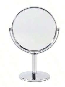A Large European-Style Coated Double-Sided Table Mirror - Silver - View 7