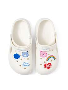 SHEIN X Care Bears 園藝拖鞋，透氣快乾，柔軟舒適，適用多種場合，室內、浴室、遊樂場、游泳池、海灘，四季皆宜 - 藍白色 - 查看 9