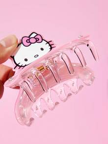 HELLO KITTY AND FRIENDS | SHEIN 可愛雙面3D熊設計髮夾，適合女性 - 彩色 - 查看 5