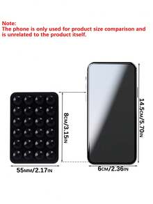 Agarre de teléfono de silicona con 24 mini ventosas, apto para todos los teléfonos: agarre para selfies y videos, soporte para ducha y pared, regalo para amigos, regalo de Halloween - Multicolor - Ver 3