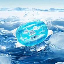 2Pcs/Set Face Cold Compress Ice Pack Eye Mask Face Mask, Gel Mask, Reusable Gel Mask, Cold/Hot Compress Mask For Daily Use, Gel Ice Pack Eye Mask, Relaxing Ice Compress Eye/Facial Mask - blue - View 2