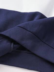 SHEIN 青少年男孩 2件組休閒拼色連帽衛衣與運動長褲套裝 - 彩色 - 查看 6