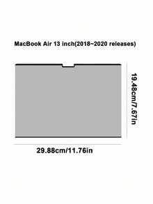 Teckwe 1pc Magnetic Removable Screen Protector For BookPro Laptop Easy Installation Bubble-Free Application Multiple Styles Available High Definition Anti-Scratch Protective Film Perfect For Daily Home And Office Use Durable And Practical Laptop Accessory - View 6