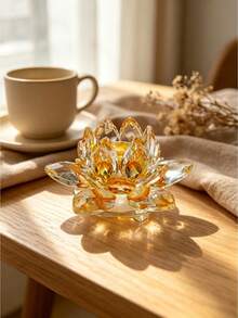 蓮花造型桌上裝飾品，適合居家裝飾、家居飾品、臥室使用 - 荷花 - 查看 5