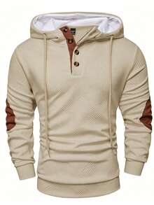 Manfinity Homme Men's Casual Hooded Sweatshirt, Spring/Autumn - Multicolor - View 5