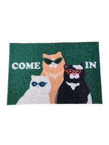 Cute Cat Funny Door Mat Outdoor Indoor Welcome Mats Front Doormat Non Slip Entrance Rugs For Front Door Inside Outside Entry Patio Back To School Bathroom Kitchen Decor - Multicolor - View 13