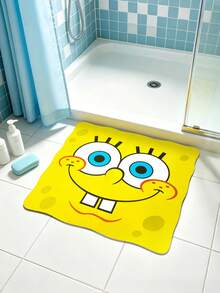 SpongeBob SquarePants | SHEIN 1件特殊造型LOGO裝飾地毯 - 簡約款 - 查看 1